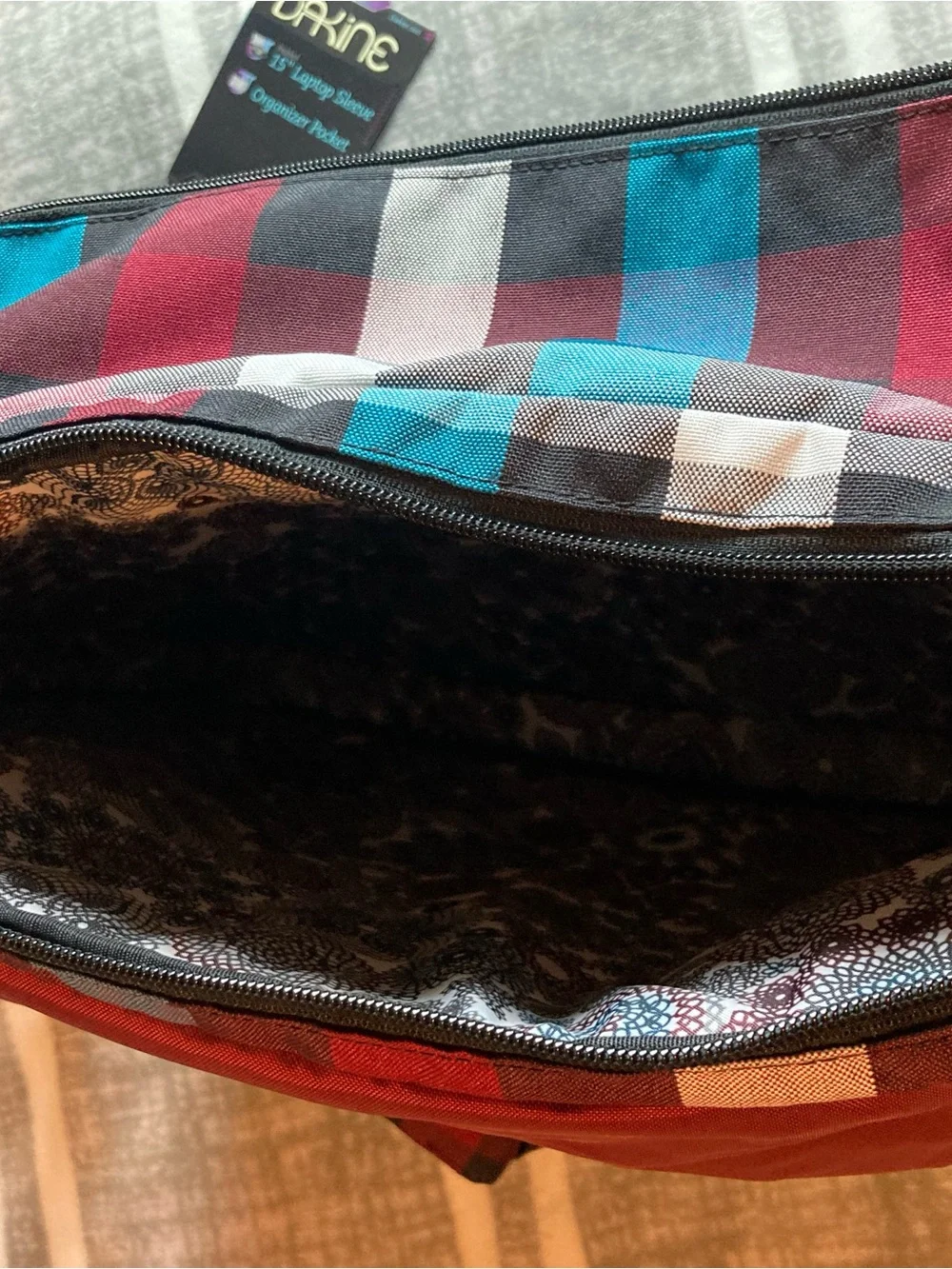 New Dakine Brooke Messenger Bag with Separate Padded Laptop Compartment